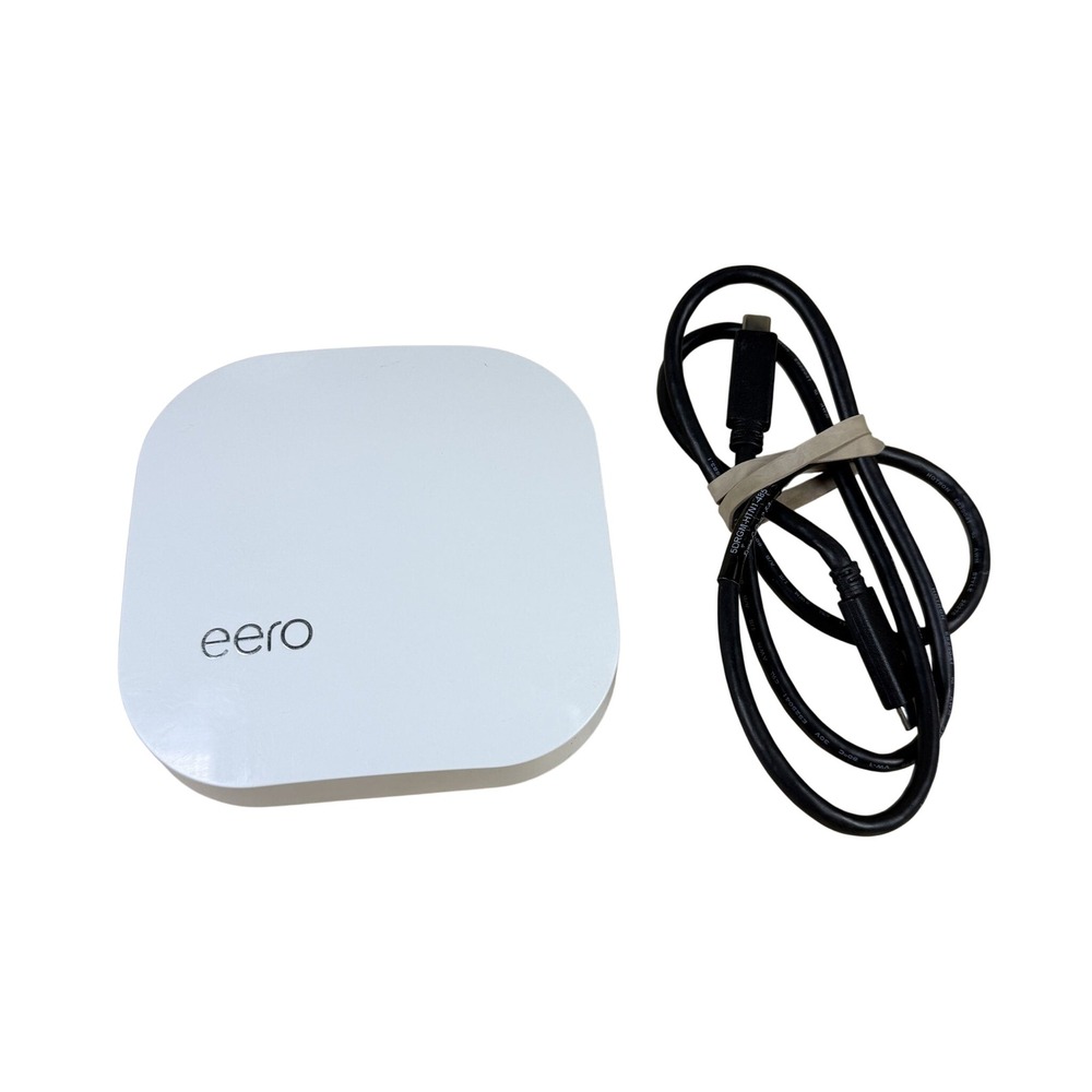 eero Pro Model B010001 White Mesh WiFi Router OS White Tri-Band Gigabit Tested